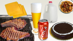 food with phosphorus: cheese, milk, nuts, cola, chocolate, steak, beer