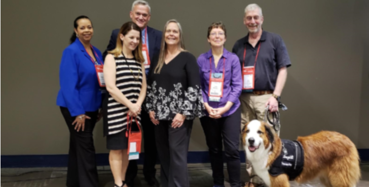 Staff from the VHA Office of Community Engagement, MoKan Pet Partners and the U.S. Humane Society presented a workshop on the importance of the human-animal bond at the Animal Expo, the largest annual gathering of animal welfare professionals in the United States.