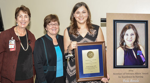 Perla Arreola with Chris Engstrom and Kathryn Bucher