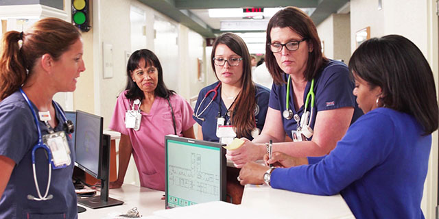 Image of Nurses at table