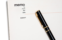 Blank memo pad notebook