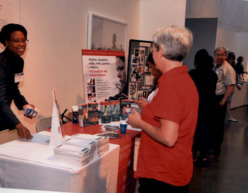 Forum participants browsing the Information Marketplace.